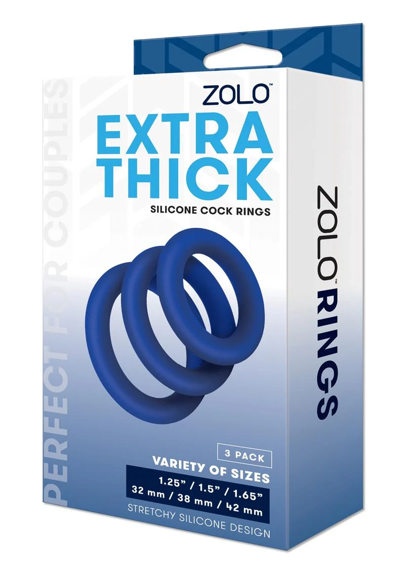 Extra Thick Silicone Cock Rings (3 Pack) - Image 3