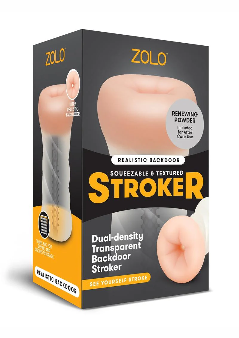 Realistic Backdoor Squeezable and Textured Stroker - Image 3