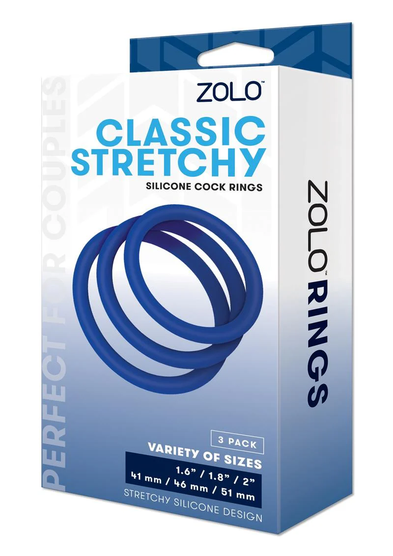 Classic Stretchy Silicone Cock Rings (3 Pack) - Image 3